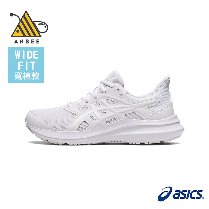 [正品+發票+超低價]ASICS慢跑鞋 女鞋 JOLT 4 D 寬楦 全白運動鞋 透氣跑步鞋 全白學生鞋 F9116
