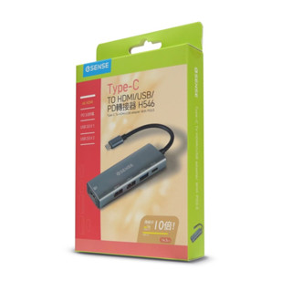[臺灣現貨] eSENSE逸盛 Type-C to HDMI/USB/PD轉接器 ECH546含稅 蝦皮代開發票