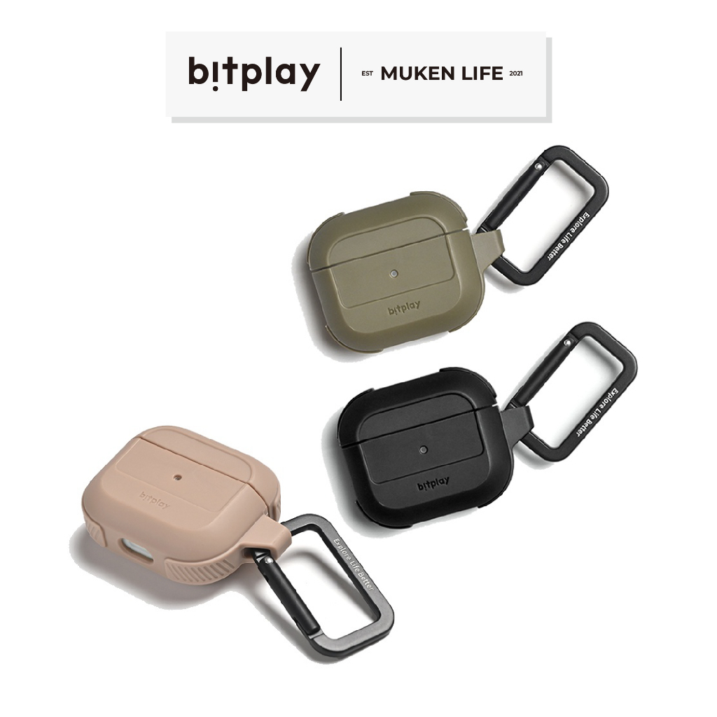 bitplay | AirPods 3 機能保護套 | 奶茶色/卡其綠/霧黑色