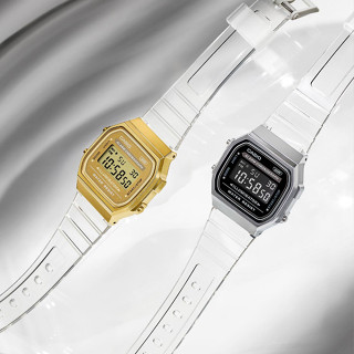 【CASIO】A168 系列復古造型電子錶/經典百搭/36mm【A168XESG-9A/A168XES-1B】