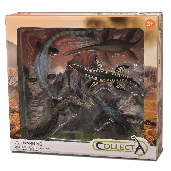 COLLECTA動物模型 - 恐龍海怪禮盒組(5入)