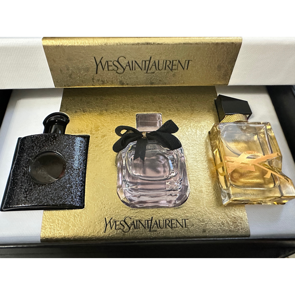 YSL Q香 迷你 香水組 三件組 自由之水 反轉巴黎 黑鴉片 香水 禮物組 保證正品