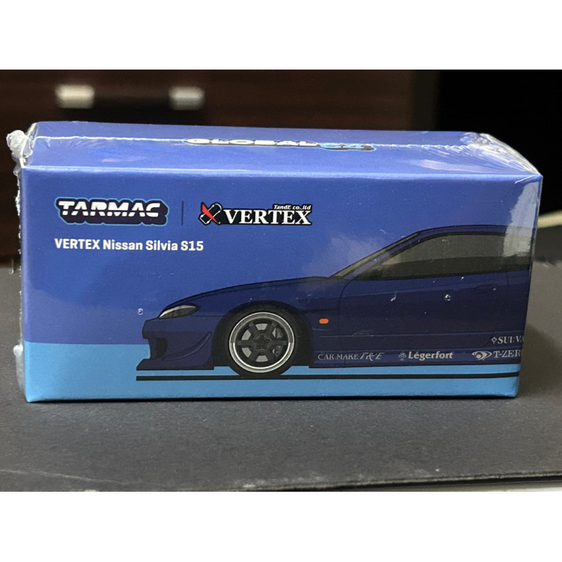 Tarmac 1/64 VERTEX Nissan Silvia S15 Blue 全新未拆