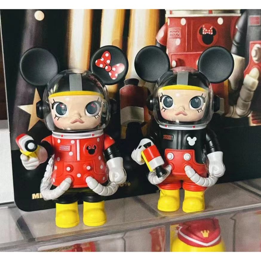 Molly 吊卡 米奇米妮100% 泡泡瑪特 popmart 米奇 米妮 100% 茉莉 全新中盒 盲盒 公仔