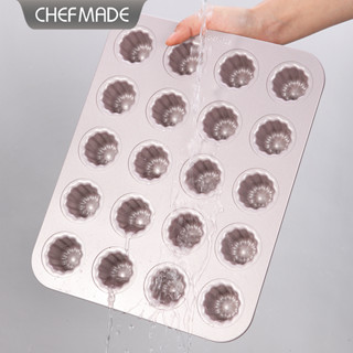 美國 chefmade 學廚 迷你可麗露 20連蛋糕模 WK9952 重型鋼不沾材質◆◆大祺百貨◆◆