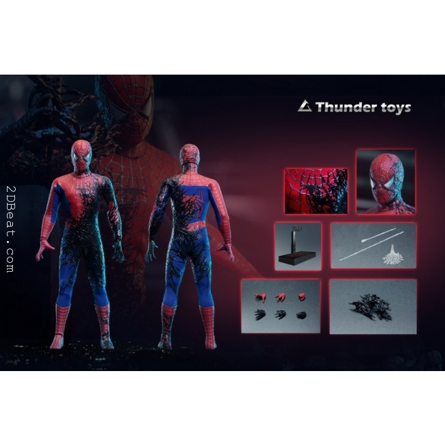 Thunder Toys 2款 蜘蛛人 猛毒 陶比麥奎爾 托比馬奎爾 非 MM143 MMS165 MMS662