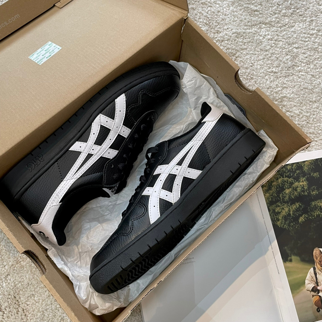 【吉米.tw】代購 Asics Japan 亞瑟士 黑色 復古球鞋 Black White 1203A033-001