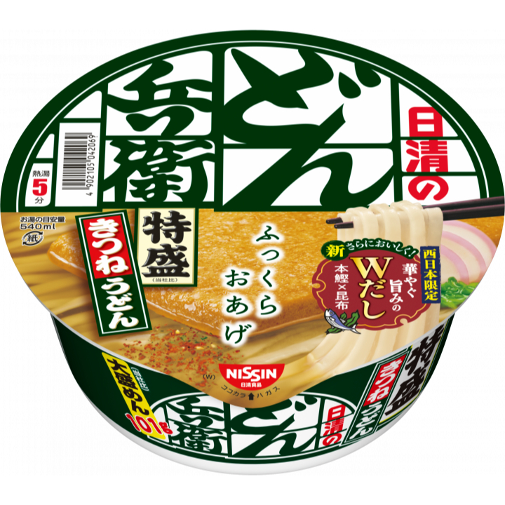 日本 內銷版 Nissin 日清特盛兵衛豆皮烏龍麵  咚兵衛 大碗豆皮烏龍麵  130G   天婦羅蕎麥麵