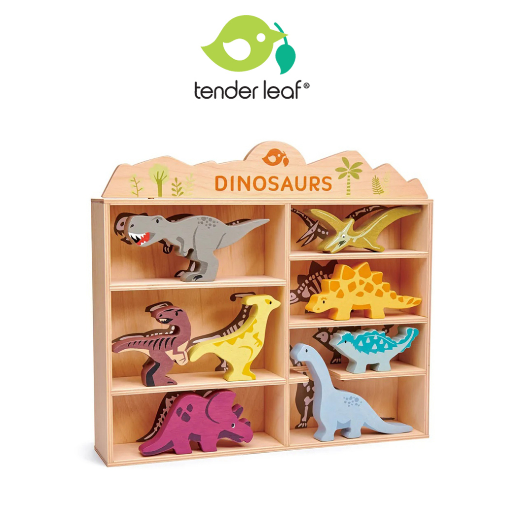 美國【Tender Leaf】侏儸紀樂園 木質玩具 恐龍玩具 木製玩具 兒童玩具 ｜翔盛國際baby888