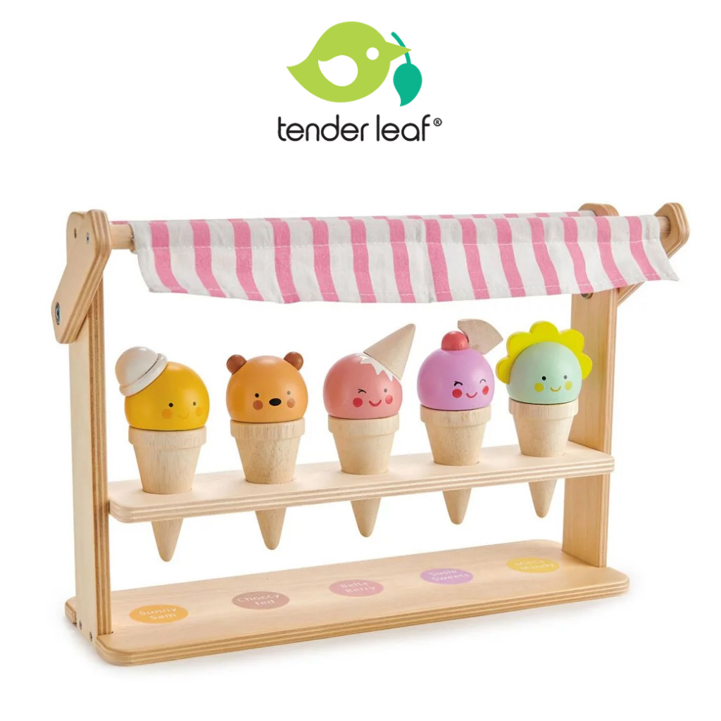 美國【Tender Leaf】微笑甜筒櫥窗 木質玩具 木製玩具 兒童玩具 扮家家酒玩具 ｜翔盛國際baby888
