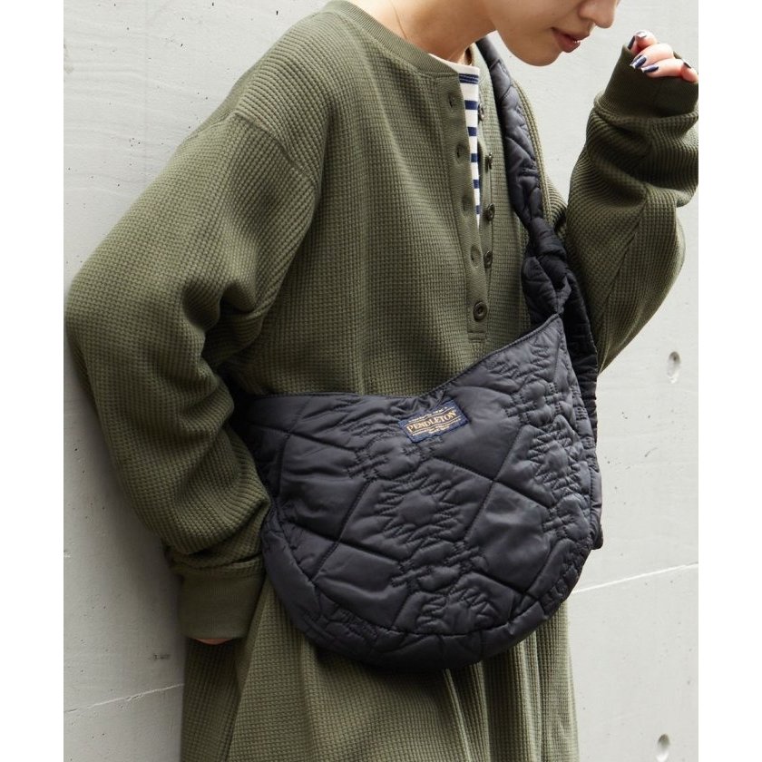 日本代購 PENDLETON × FREAK'S STORE QUILTING MOON BAG 絎縫半月包 側背包