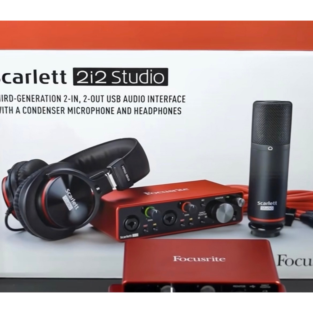 音樂聲活圈 | Focusrite Scarlett 2i2 Studio 4th Gen套組 最新款 四代 公司貨