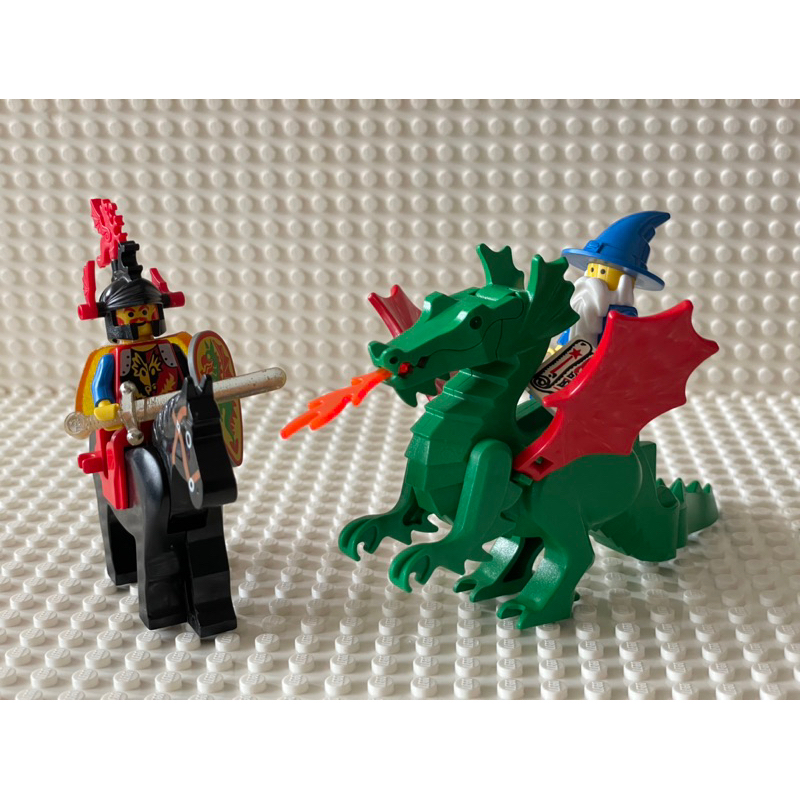 LEGO樂高 二手 絕版 城堡系列 6076 6082 火龍國 火龍 騎士 魔法師 夜光魔法棒