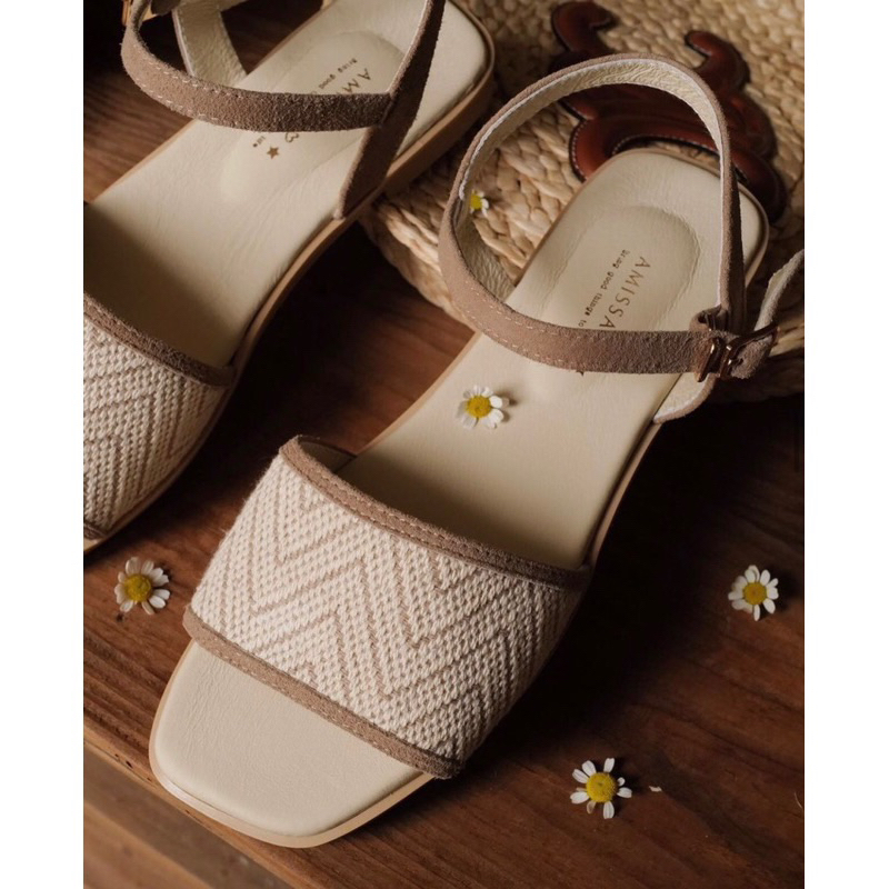[全新］AMISSA 自訂款 手工圖騰真皮涼鞋❤️40號❤️自訂 鞋 拖鞋 手工鞋