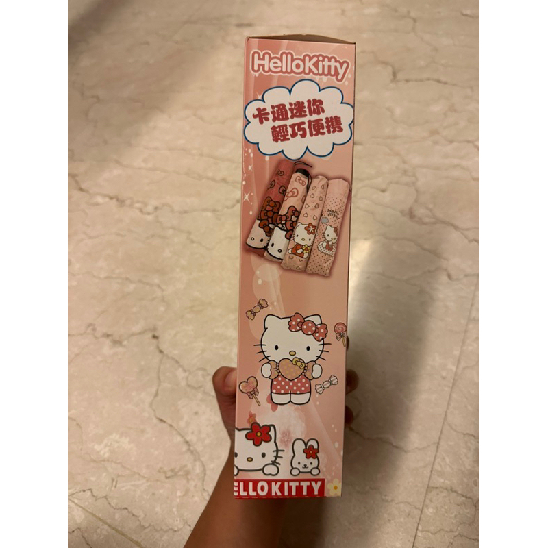 Hello Kitty凱蒂貓三折晴雨傘 小身材大心機