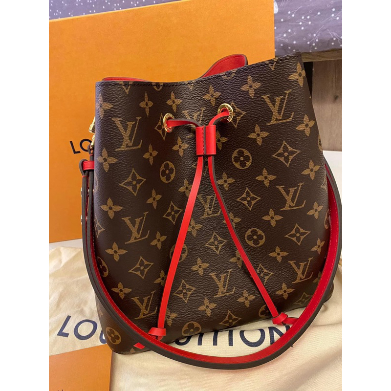 全新Louis Vuitton M44021水桶包(紅)