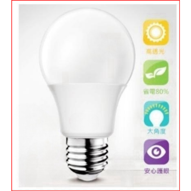 LED E27 球泡 白光/黃光 【傑森賣場】適用110v-220v 全電壓