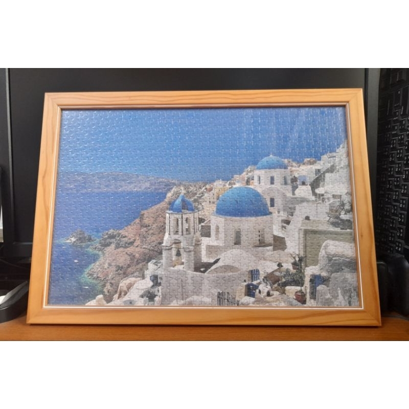 希臘愛琴海1000片風景畫拼圖（已完成）歐洲風景畫 拼圖