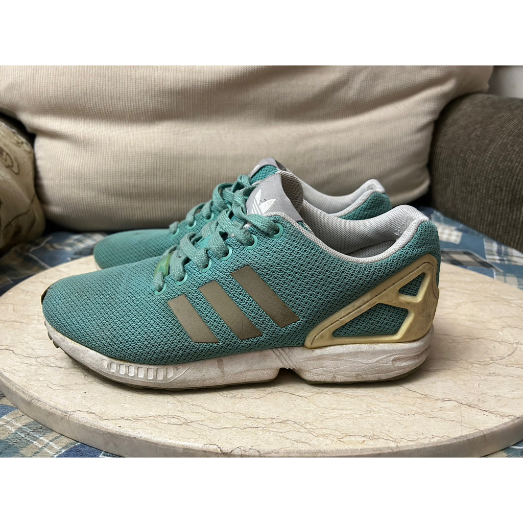 【Adidas】ADIDAS ZX FLUX TORSION藍綠色tiffany green運動鞋／球鞋 25.5cm