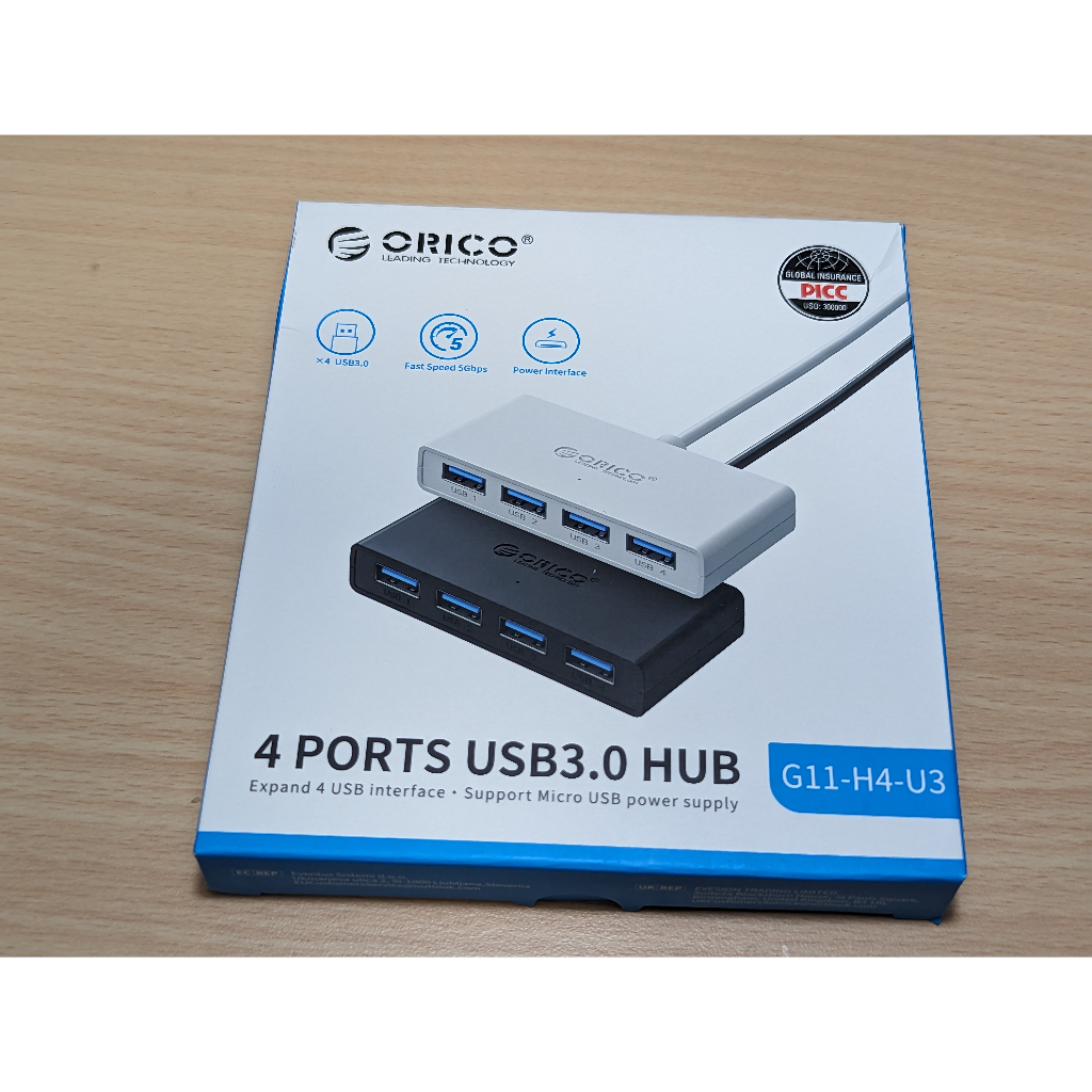 （新品現貨）ORICO USB3.0 4孔 HUB 黑色（G11-H4-U3）