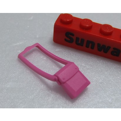 【積木2010】樂高 LEGO 深粉紅色 背包 斜背包 背袋 斜背袋 書包 / 道具 61976 (U-13)