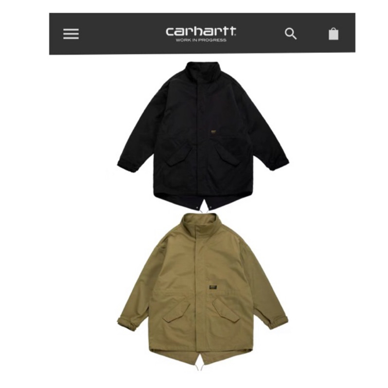 特價零碼carhartt wip魚尾 長版 夾克 風衣 長款外套 卡哈特 工裝M51 余文樂 潮流