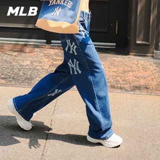 MLB 女版丹寧牛仔褲 紐約洋基隊 (3FDPB0334-50INS)【官方旗艦店】