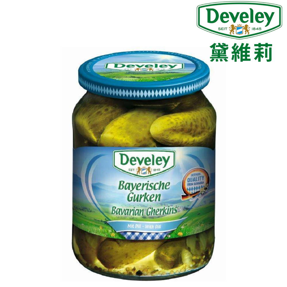 Develey 黛維莉 德國脆黃瓜 720ml  酸黃瓜 台灣總代理 公司貨