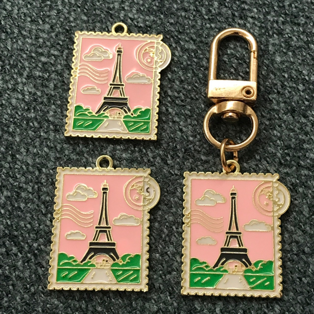 🔥DIY 創意🔥浪漫 巴黎 鐵塔 吊飾 耳環 服飾配件 配件 背包掛飾 鑰匙圈 Airpods