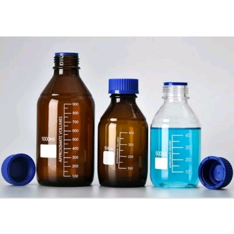 血清瓶 玻璃血清瓶 藍蓋血清瓶 500ml 1000ml  2000ml 試劑瓶 玻璃瓶
