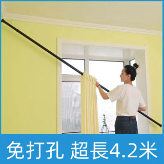【幸福傢具館 】免打孔伸縮桿 窗簾桿 晾衣桿 窗簾桿 配件支撐桿 臥室簾桿 浴室伸縮桿 曬衣桿 曬衣架 掛衣桿 晾衣桿