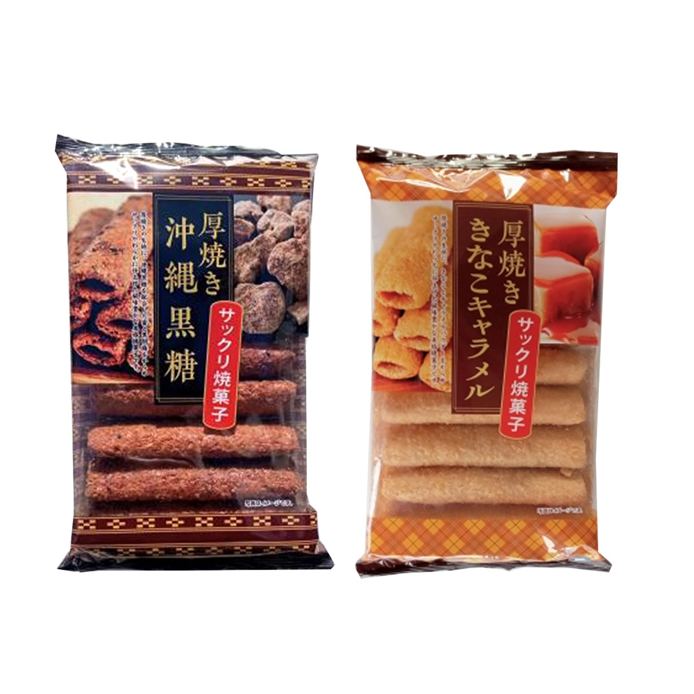 【餅之鋪】日本 大幸厚燒蛋捲100g 黃豆焦糖風味 黑糖風味