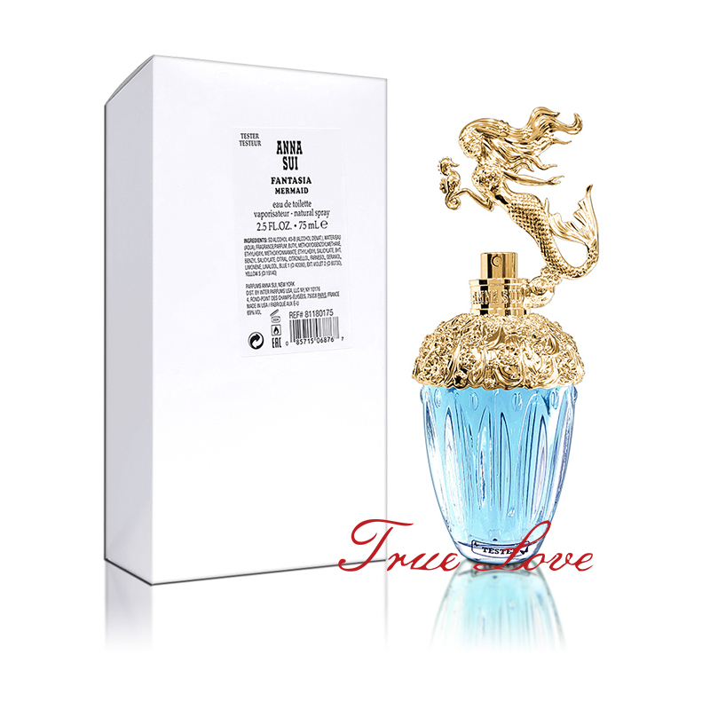 ANNA SUI 安娜蘇 童話美人魚淡香水 75ML TESTER 環保包裝【岡山真愛香水化妝品批發館】