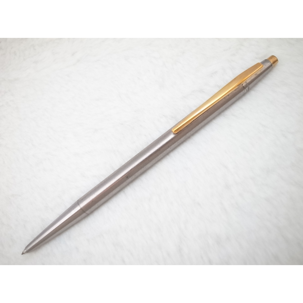 A958 萬寶龍 德國製 No1528 貴族全鋼金夾 自動鉛筆0.5mm(天頂按壓式)(6.5成新無凹)