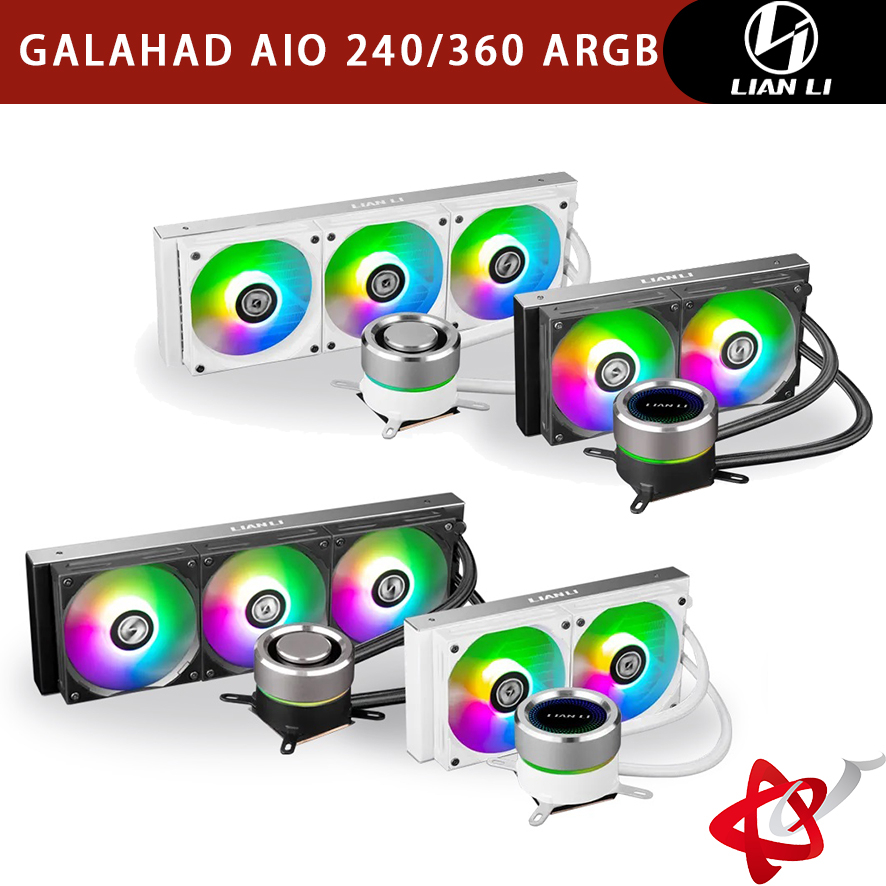 LIAN LI 聯力 GALAHAD AIO 240/360 ARGB 白/黑 宇星科技