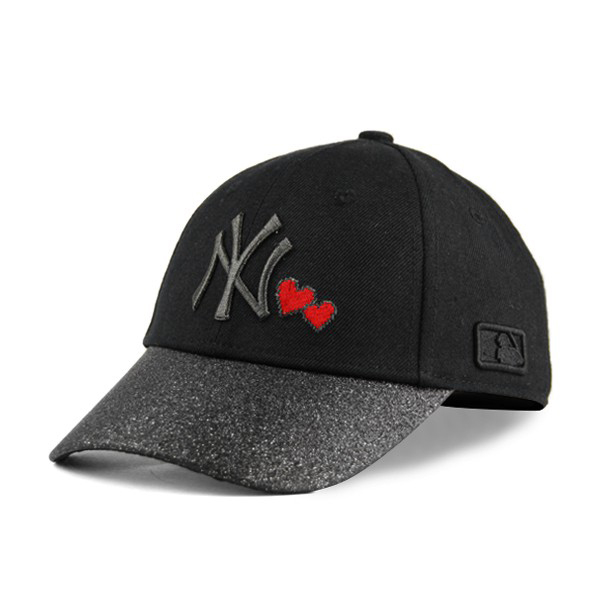 【MLB Old Fashioned Cap】NY 洋基 黑 金蔥 金粉 老帽 鴨舌帽【ANGEL NEW ERA 】
