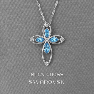 ▍DailyBeauty ▍施華洛世奇《Open Cross》鍍白金項鍊