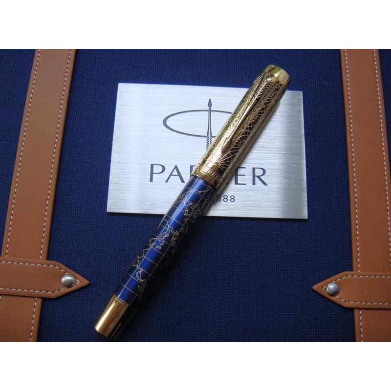 【古今鋼筆】法國品牌Parker 派克 Duofold 大多福 130週年紀念 18K 限量鋼筆 ✨豪華行李箱包裝✨🧳🌍