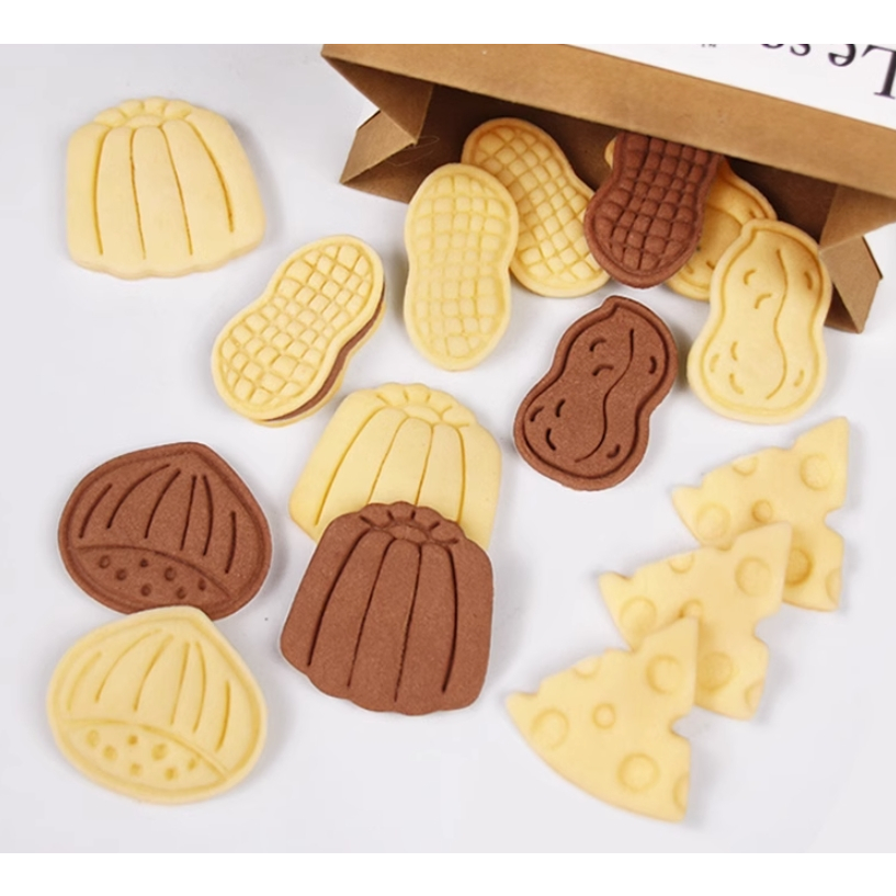 現貨MF36【R餅乾模具-一店】&lt;可露麗、奶酪、栗子、花生、柿子&gt; DIY 曲奇 餅乾壓模
