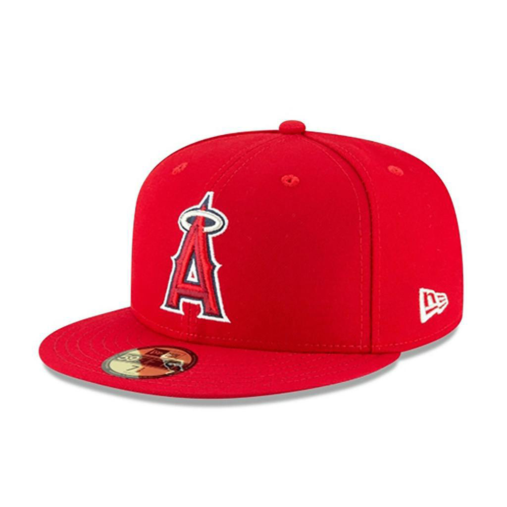 【NEW ERA】MLB 洛杉磯天使 59FIFTY 正式球員帽 活力紅 棒球帽 大谷翔平【ANGEL NEW ERA】