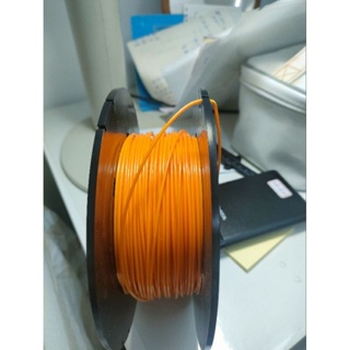 xyz，3d列印線材，含線卷約408g，線徑1.75mm，橘色，材質abs