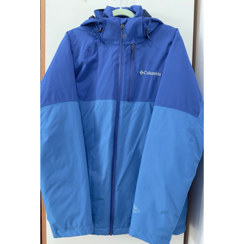 二手Columbia雙層羽絨防水外套 OMNI-HEAT/ 男M