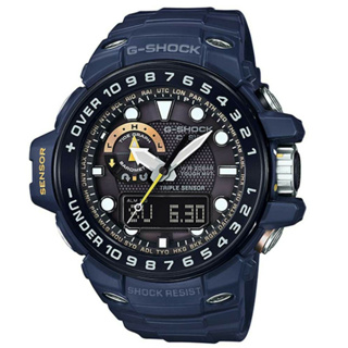 【G-SHOCK】專業行家海軍風設計概念電波錶-藍 GWN-1000NV-2A 48mm 現代鐘錶