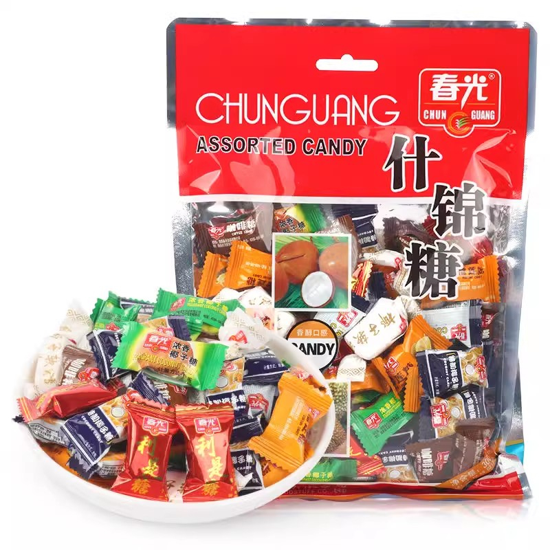 🔥在台出貨🔥海南春光牌 海南春光牌 椰子咖啡榴莲软硬糖果 特製椰子糖海南特產正宗小糖果硬糖散裝傳統結婚喜糖300g/袋
