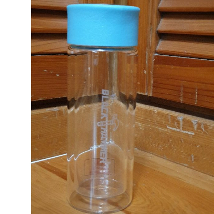 （只售瓶身）【BLACK HAMMER】雙層耐熱玻璃瓶 300ml 二手 雙層玻璃 不適合做水杯 玻璃 雙層 插花 裝飾