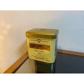 【空鐵盒 皇家伯爵茶】 皇室御用茶葉鐵罐/皇家伯爵茶 經典紅茶系列100克鐵盒/金黃色唐寧茶鐵罐/長方形鐵罐/茶葉收納罐