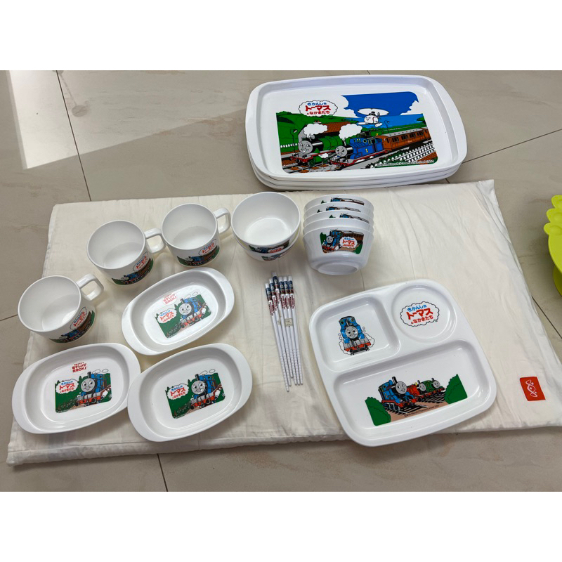 湯瑪士 小火車 小飛機 嬰幼兒 餐具套組 日本製 （約有2-3組）一起售