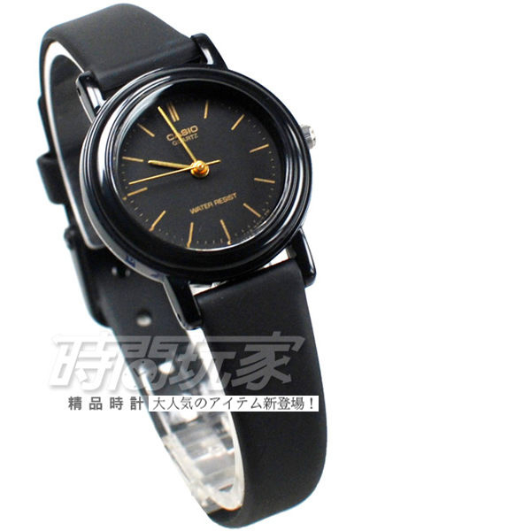 CASIO卡西歐 LQ-139AMV-1E  原價475 簡約 小圓錶 橡膠 黑金 女錶 指針錶 學生錶  時間玩家