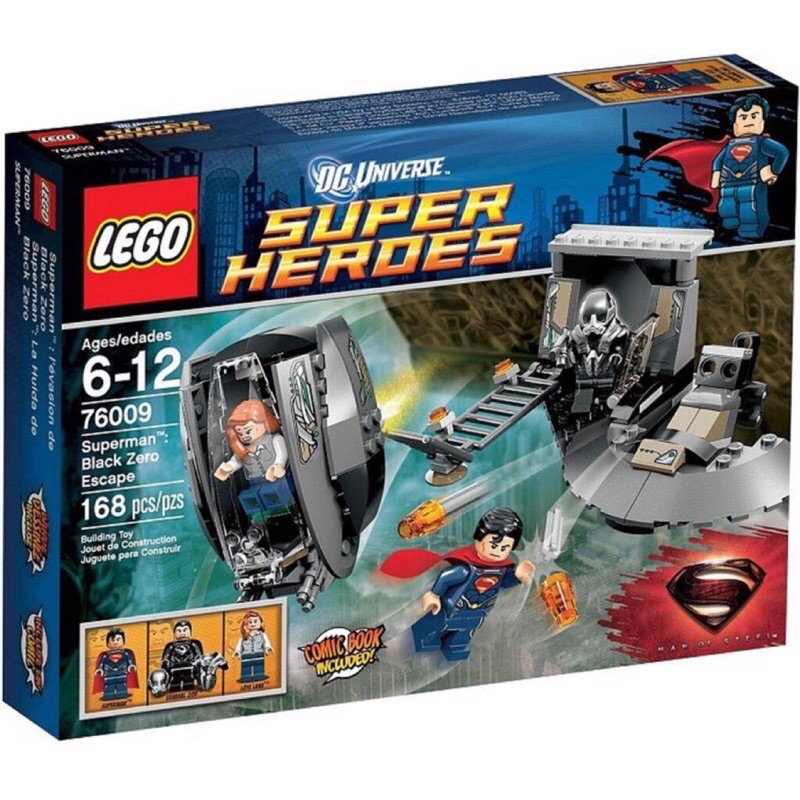 [快樂高手附發票] 公司貨 樂高 LEGO 76009 superman black zero escape