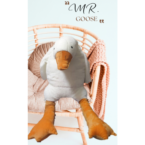 《190公分》大白鵝抱枕 鵝娃娃 柔軟親膚 毛絨玩具 睡覺抱枕
